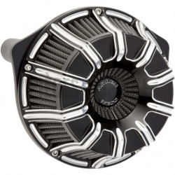 Filtre-à-air-Arlen-Ness-10-Gauge-noir-anodisé-pour-Touring-et-Softail