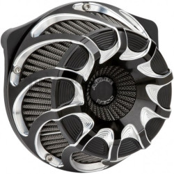 Filtre-à-air-Arlen-Ness-Drift-noir-anodisé-pour-Touring-et-Softail