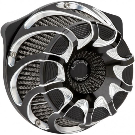Filtre-à-air-Arlen-Ness-Drift-noir-anodisé-pour-Touring-et-Softail