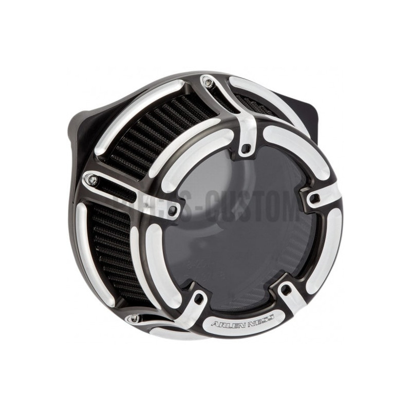 Filtre-à-air-Arlen-Ness-Method-clear-Noir-contrast-pour-Touring-et-Softail