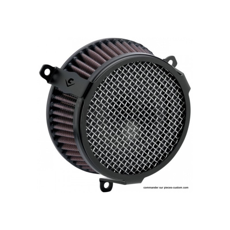 Filtre-à-air-Cobra-Plain-noir-pour-Sportster-XL