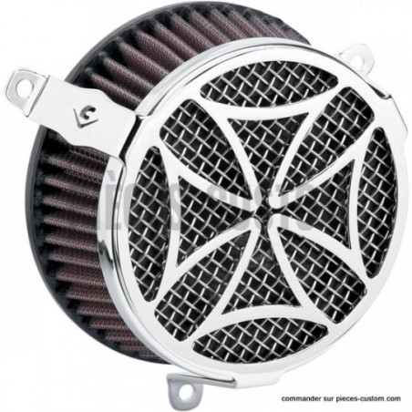 Filtre-à-air-Cobra-Cross-chromé-Twin-Cam