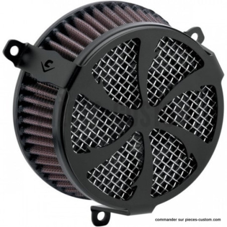 Filtre-à-air-Cobra-Swept-noir-pour-Twin-Cam