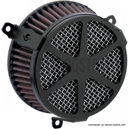 Filtre-à-air-Cobra-Spoke-noir-pour-Twin-Cam