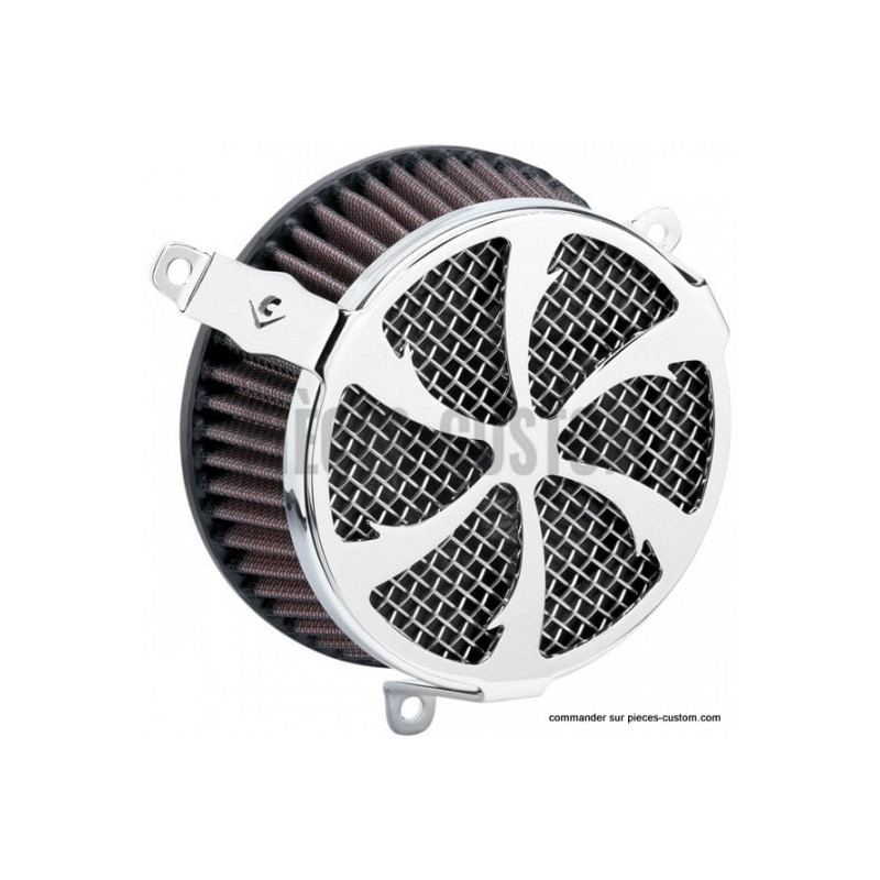 Filtre-à-air-Cobra-Swept-chromé-pour-Touring-Softail-Dyna
