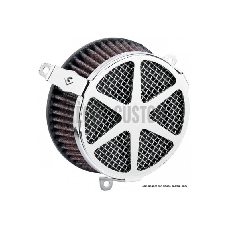 Filtre-à-air-Cobra-Spoke-chromé-pour-modèles-de-2008-à-2017