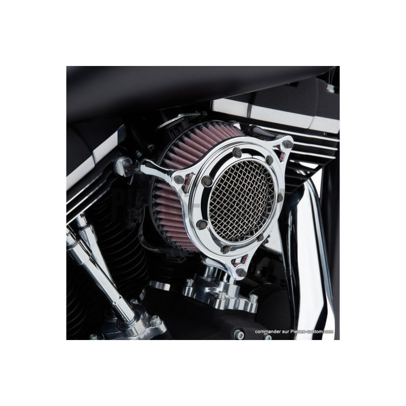 Filtre-à-air-Cobra-RPT-chrome-pour-Touring-Softail-et-Dyna