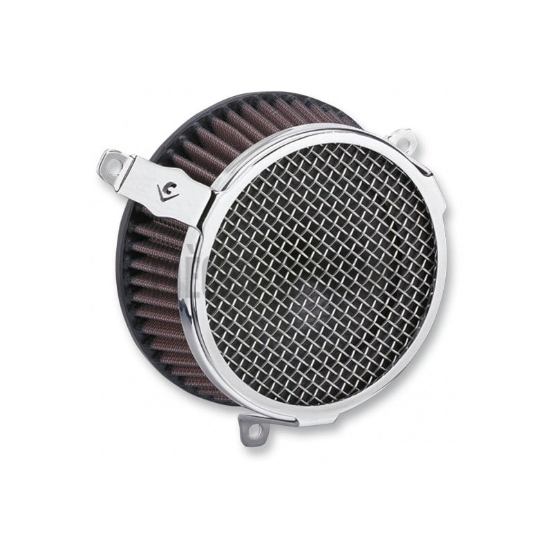 Filtre-à-air-Cobra-Plain-Chrome-pour-Touring-Milwaukee-Eight