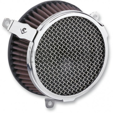 Filtre-à-air-Cobra-Plain-Chrome-pour-Touring-Milwaukee-Eight