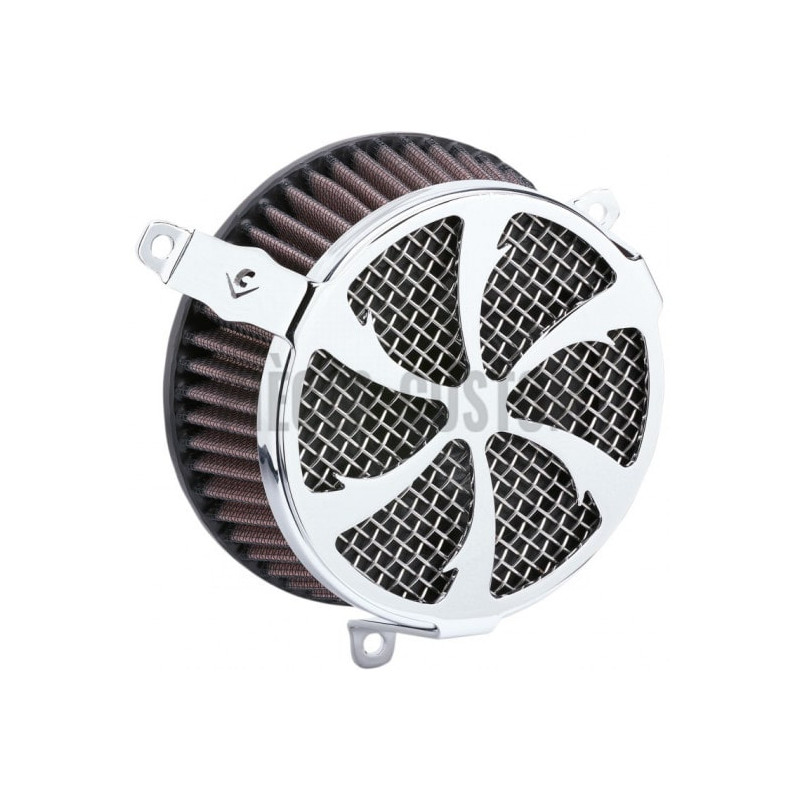 Filtre-à-air-Cobra-Swept-chrome-pour-Softail-M8
