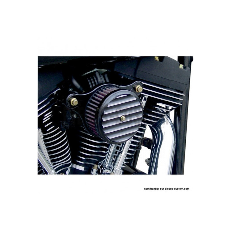 Filtre-à-air-Joker-Machine-noir-Finned-pour-Sportster