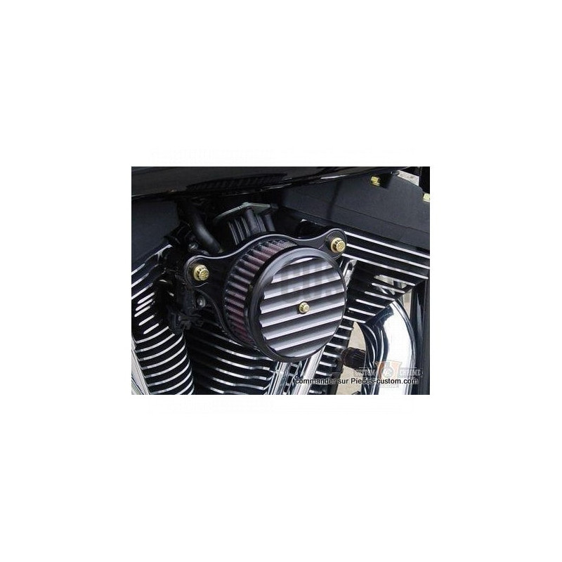 Filtre-à-air-Joker-Machine-Short-noir-à-ailettes-pour-Twin-Cam
