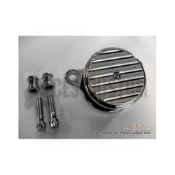Filtre-à-air-Joker-Machine-Short-chrome-à-ailettes-pour-Twin-Cam