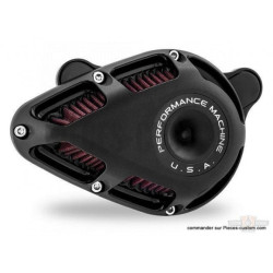 Filtre-à-air-PM-Jet-Black-ops-pour-Big-Twin