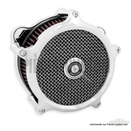Filtre-à-air-Performance-Machine-Super-gas-Chrome-pour-Big-Twin