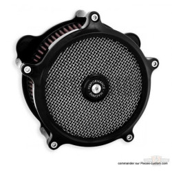 Filtre-à-air-Performance-Machine-Super-gas-Noir-pour-Sportster
