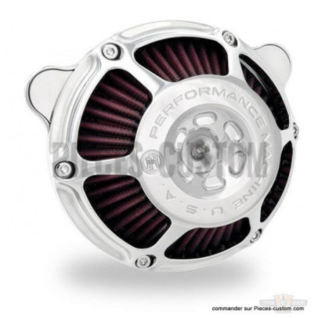 Filtre-à-air-Performance-Machine-Max-HP-Chrome-pour-modèles-de-2008-à-2017
