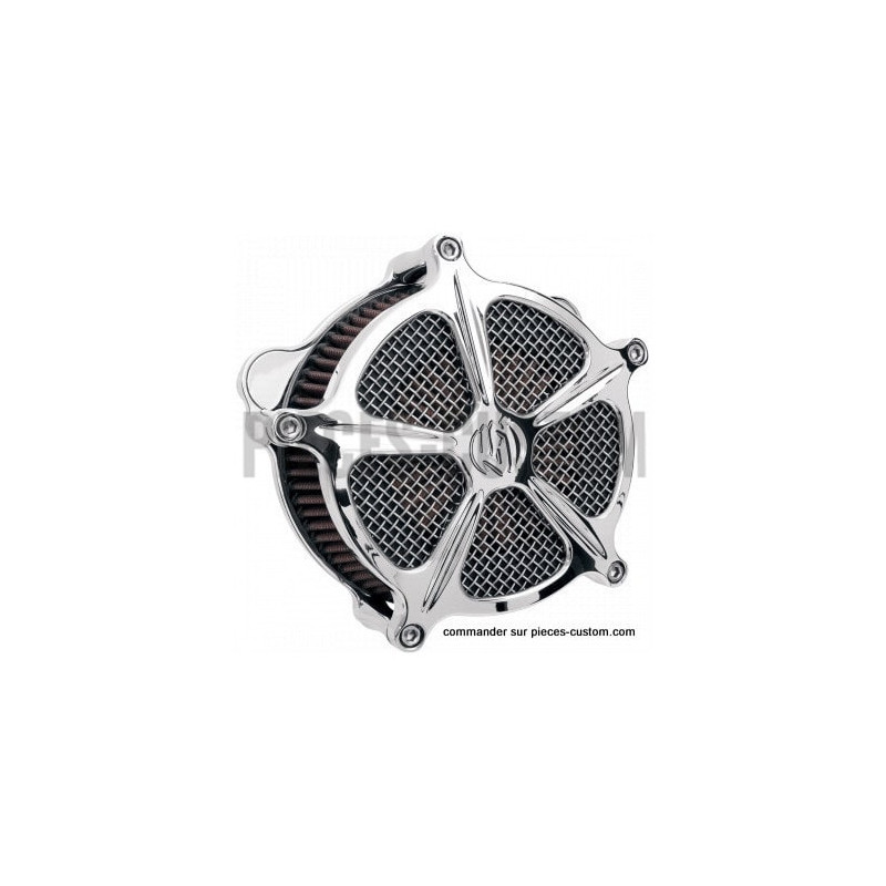 Filtre-à-air-RSD-Venturi-Speed-5-Chromé-pour-modèles-de-1999-à-2017