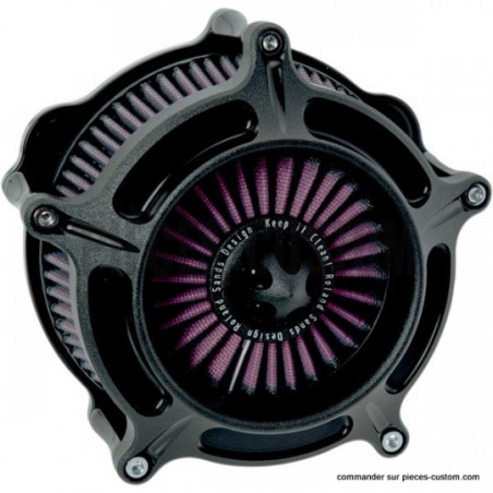 Filtre-à-air-RSD-Turbine-Black-Ops-pour-modèles-de-2008-à-2017
