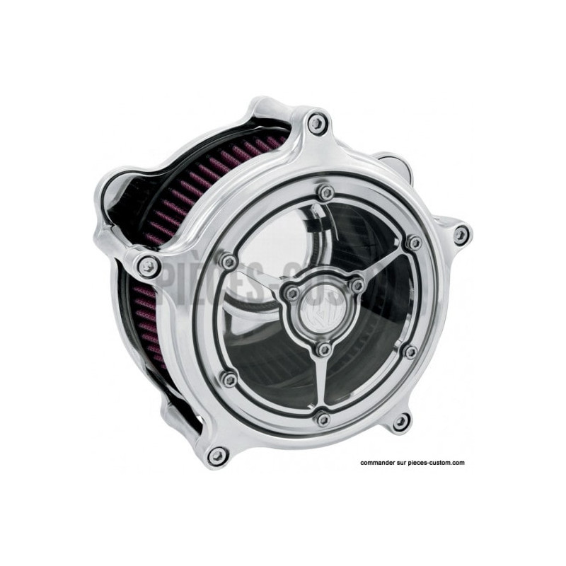 Filtre-à-air-RSD-Clarity-Chrome-pour-Big-Twin