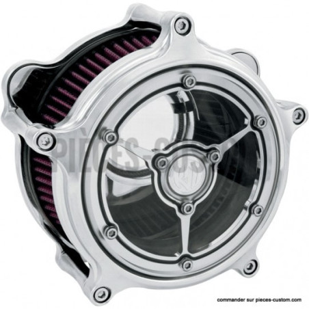 Filtre-à-air-RSD-Clarity-Chrome-pour-Big-Twin
