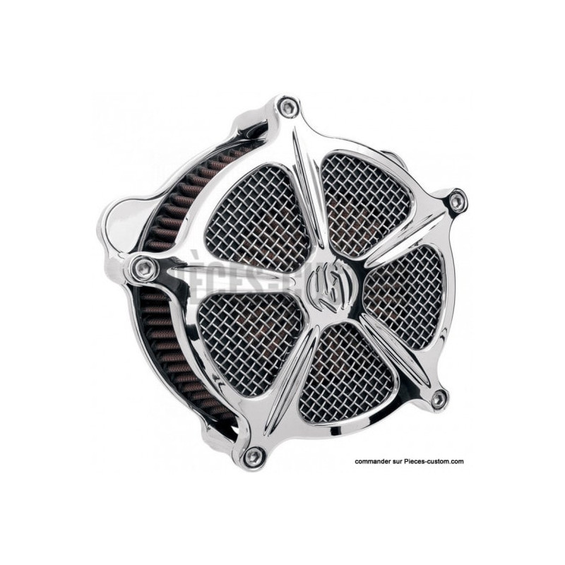 Filtre-à-air-RSD-Venturi-Speed-5-Chrome-pour-Touring-Softail-Dyna