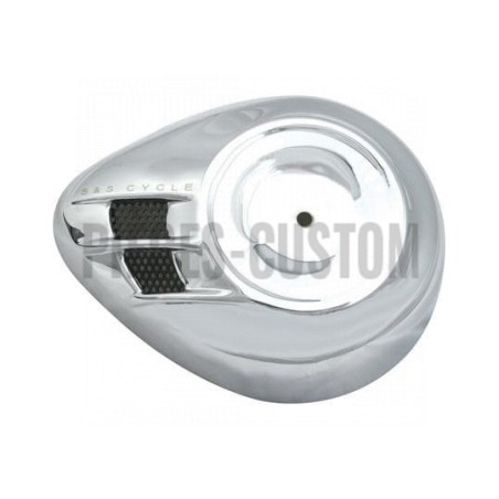 Couvercle-pour-filtre-à-air-S-S-Airstream-finition-Chromé