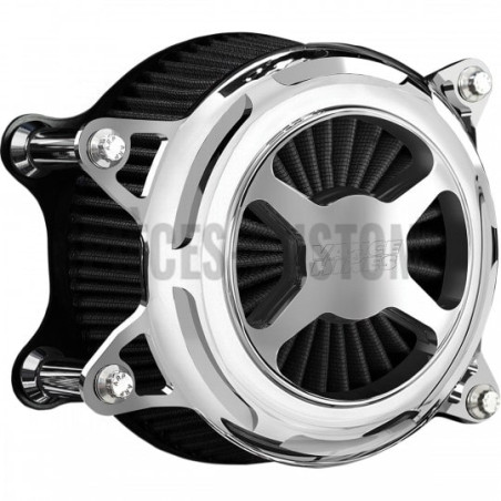 Filtre-à-air-Vance-Hines-Vo2-X-finition-Chrome-Softail