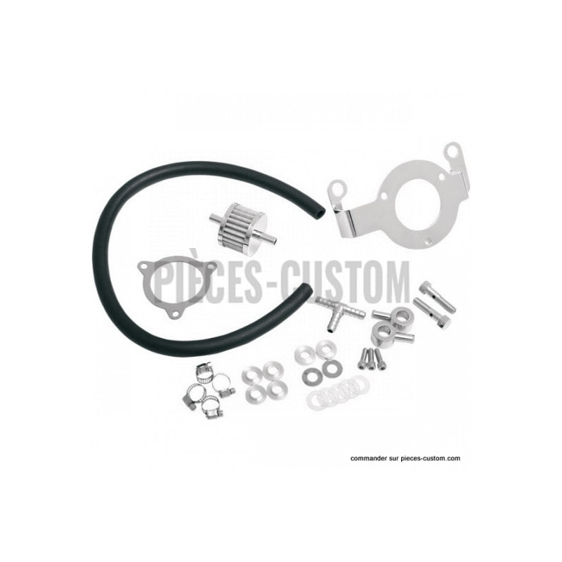 Support-de-Filtre-à-Air-chrome-pour-Touring-et-Softail