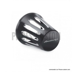 Cache-filtre-à-air-Screamin-eagle-Noir-Logo-sur-l-extrémité