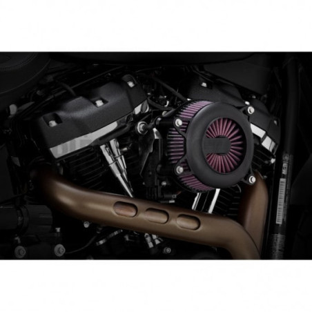 Filtre-à-air-Vance-Hines-Vo2-Rouge-Noir-pour-Softail-ref-10102335