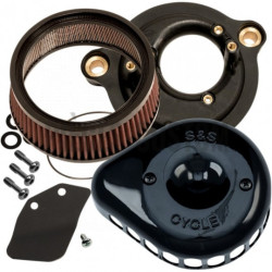 Filtre-à-air-S-S-mini-teardrop-stealth-Noir-pour-Softail-et-Touring-M8-ref-10102609