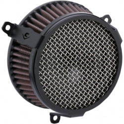 Filtre-à-air-Cobra-Plain-Noir-pour-Softail-M8-ref-10102297