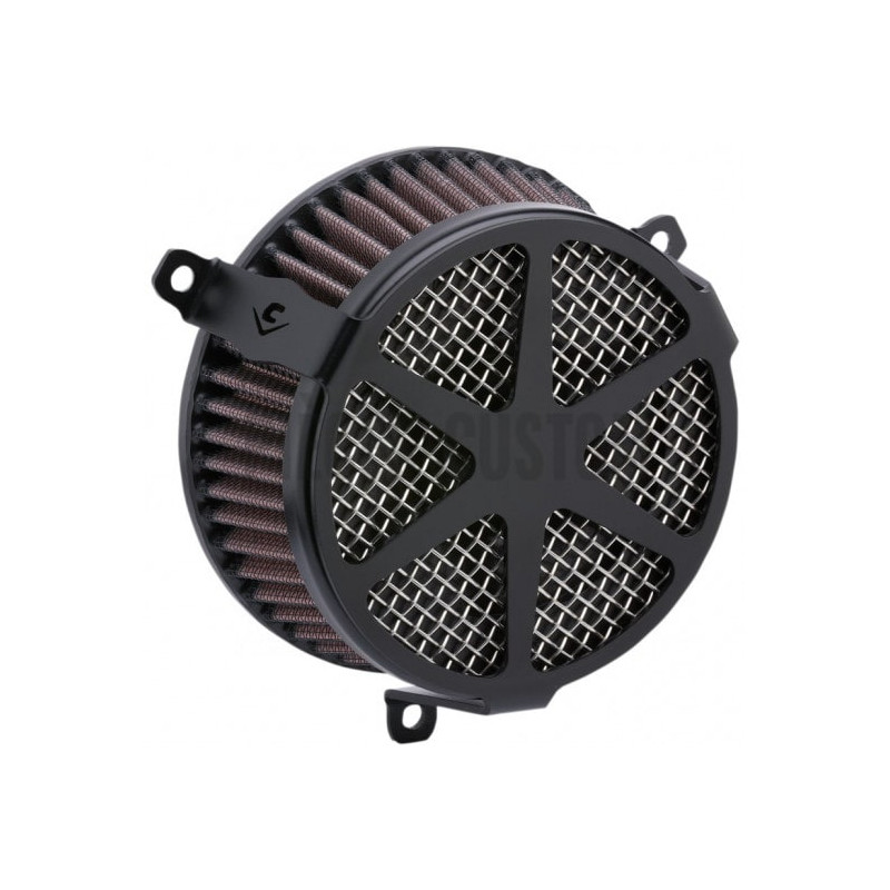 Filtre-à-air-Cobra-Spoke-Noir-pour-Softail-M8-ref-10102299