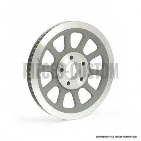 Poulie-silver-66-dents-largeur-20-mm-pour-modèles-Softail-ref-520279