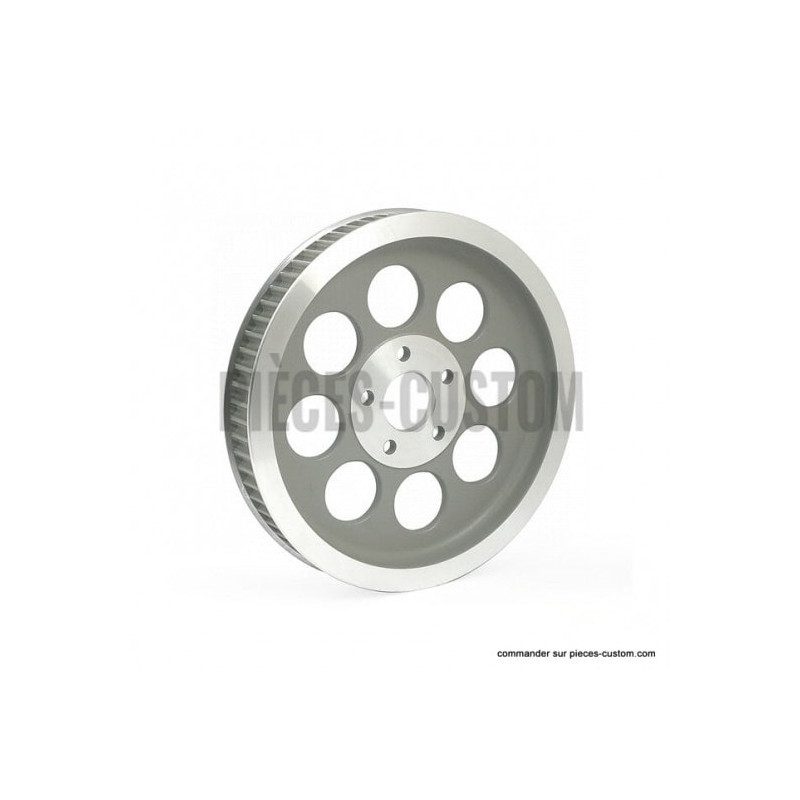 Poulie-silver-65-dents-largeur-1-pouce-et-demi-pour-modèles-Big-Twin-ref-520129