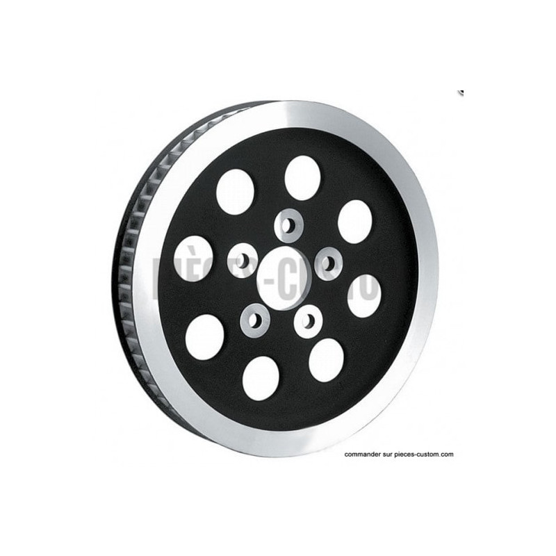 Poulie-noire-65-dents-largeur-1-pouce-et-demi-pour-modèles-Big-Twin-ref-520114