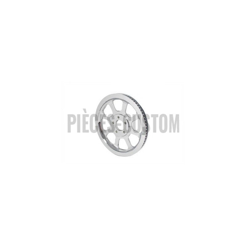Poulie-arrière-chromée-70-dents-20-mm-de-large-pour-softail-de-2006-ref-20-0692