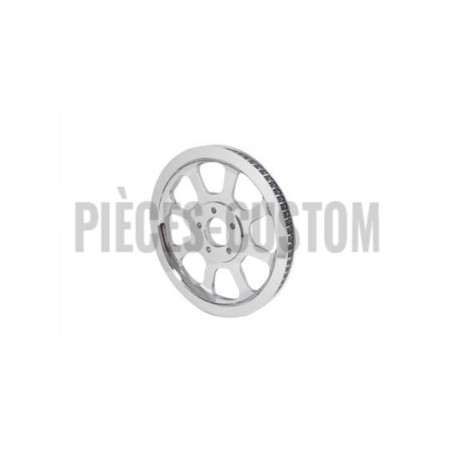 Poulie-arrière-chromée-70-dents-20-mm-de-large-pour-softail-de-2006-ref-20-0692