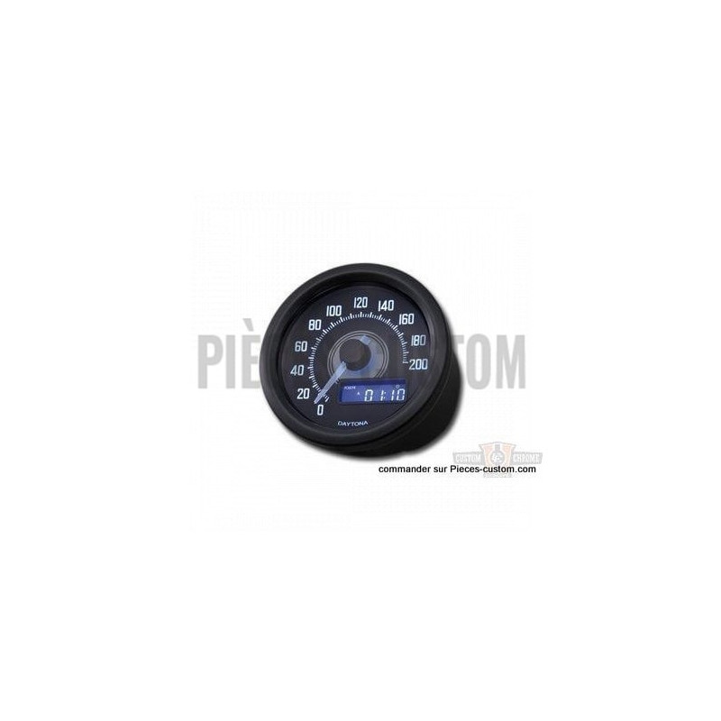 Compteur-Velona-LED-blanche-Noir-Daytona-ref-653940