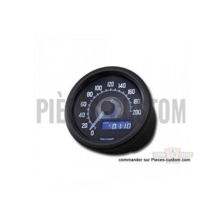 Compteur-Velona-LED-blanche-Noir-Daytona-ref-653940