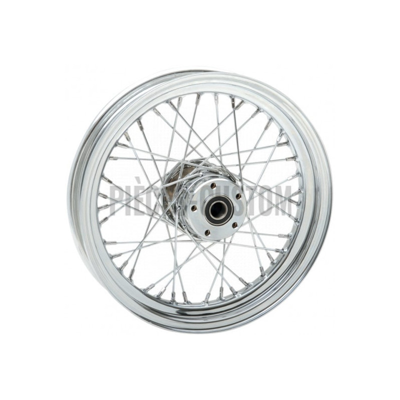 Roue-avant-rayons-chromées-16-x-3-pour-Touring-ref-02030534