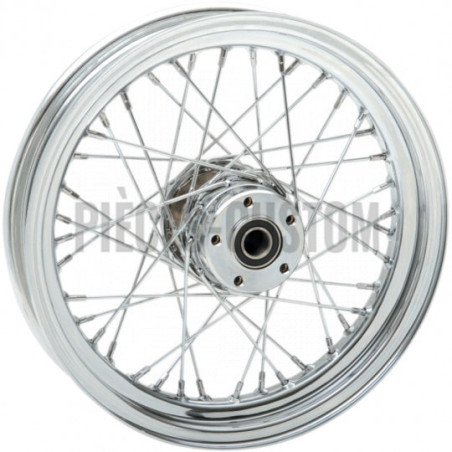 Roue-avant-rayons-chromées-16-x-3-pour-Touring-ref-02030534