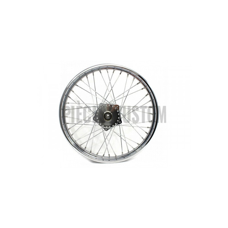 Roue-avant-Chromé-21-x-1-85-Sportster-de-1974-à-1977-ref-52-0161-OEM-43600-74