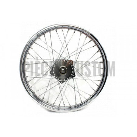 Roue-avant-Chromé-21-x-1-85-Sportster-de-1974-à-1977-ref-52-0161-OEM-43600-74