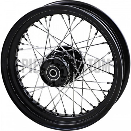 Roue-arrière-16-x-3-noire-40-rayons-pour-Softail-Dyna-et-Sportster-ref-02040570
