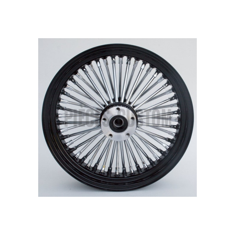 Roue-avant-21-x-2-15-King-Spoke-noir-et-chrome-double-disque-axe-de-roue-1-ref-37-513