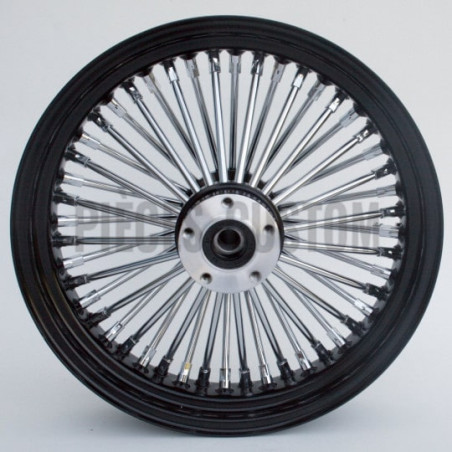 Roue-avant-16-x-3-5-King-Spoke-noir-et-chrome-double-disque-axe-1-ref-37-537