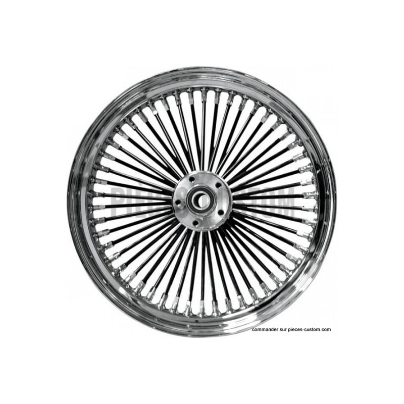 Roue-chromée-King-Spoke-double-disque-21-x-3-5-ref-37-542