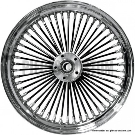 Roue-chromée-King-Spoke-double-disque-21-x-3-5-ref-37-542